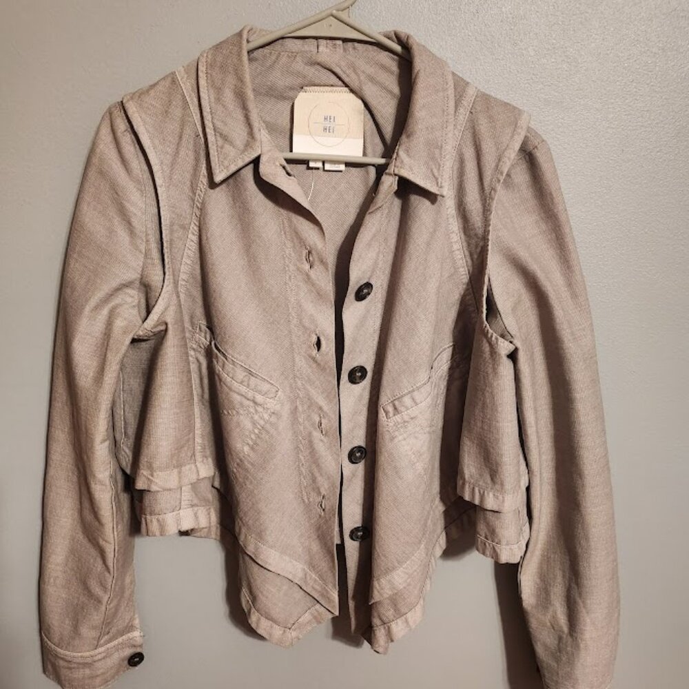 Hei Hei Jacket Anthropologie Light Olive Green Size Small